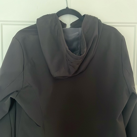 Calvin Klein Long Rain Jacket Womens Black (Size L) - Picture 4 of 7